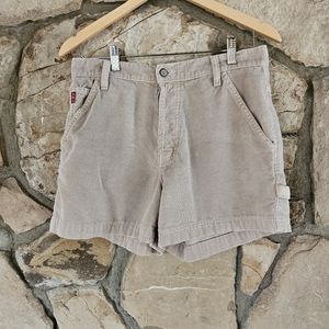 Lei  Tan Cargo Corduroy Shorts Size 11